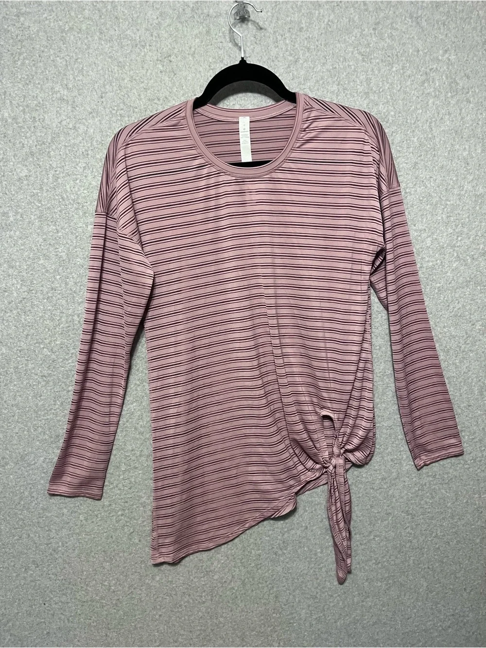 Lululemon Tie Your Practice Long Sleeve Mauve Pink